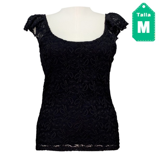 [4663] Blusa Guess Negro- M