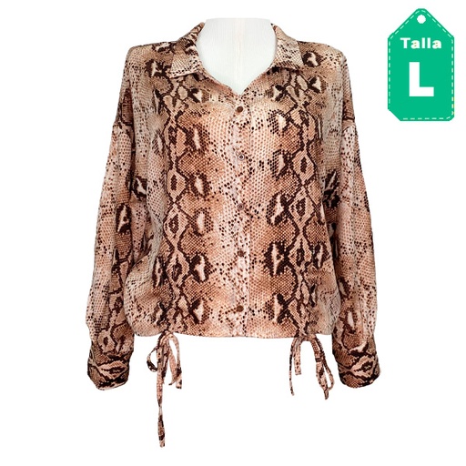 [4662] Camisa Hayden Animal Print- L