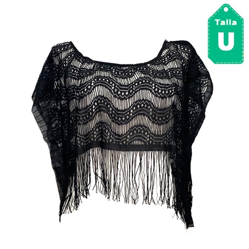 [4704] Blusa Manhattan Negro- Unica