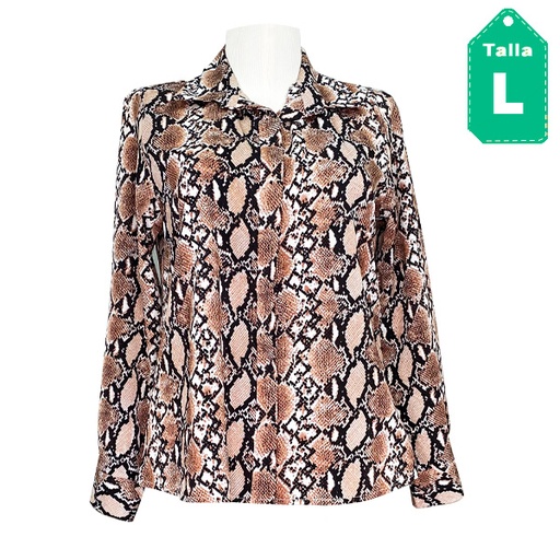 [4689] Camisa Bacci Animal Print- L