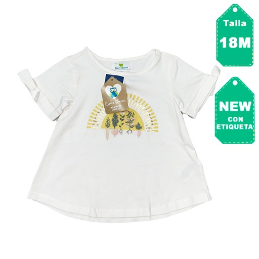 [4718] Blusa Emma´s Garden Blanco- 18M
