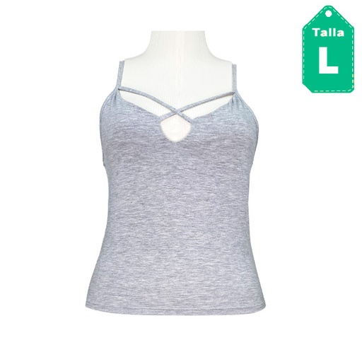 [4730] Top Popular21 Gris- L