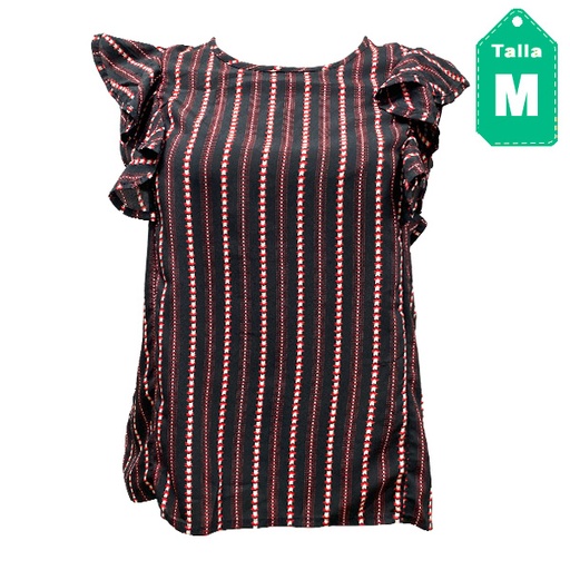 [4926] Blusa Salmon Estampado- M