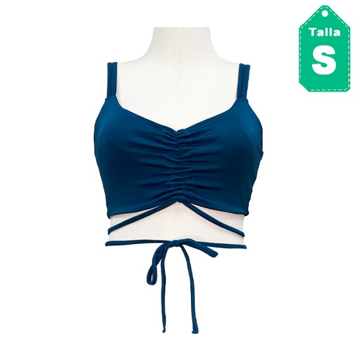 [4922] Crop Top La Nova Azul Oceano- S