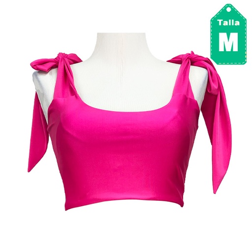 [4901] Crop Top La Nova Fucsia- M