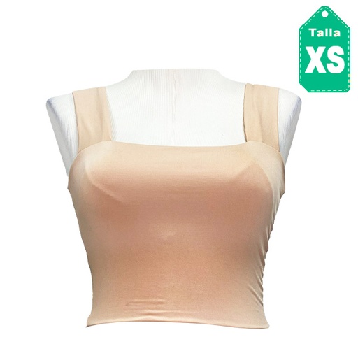 [4919] Crop Top Nude- XS