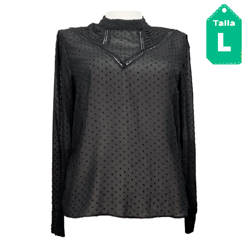 [4941] Blusa Stradivarius Negro- L