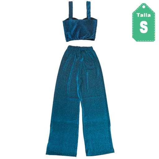 [4984] Conjunto Azul Metalizado- S