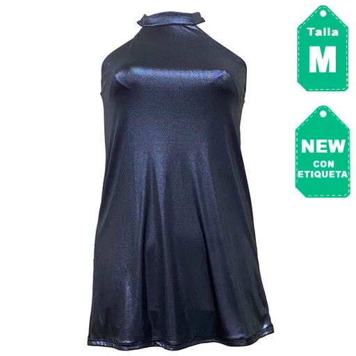 [5000] Vestido StudioF Azul Metalizado- M