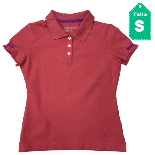 [5009] Chemise Nike Golf Rosa Coral- S