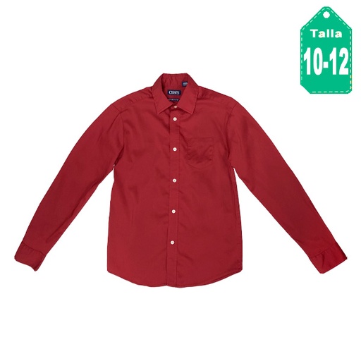 [5104] Camisa Chaps Vinotinto- 10/12