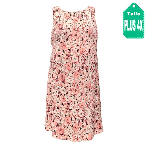 [5107] Vestido R&K Floral- Plus Size