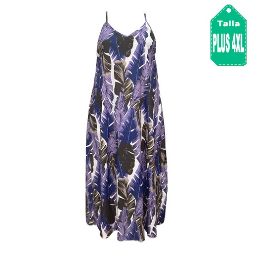 [5109] Vestido Shein Floral- Plus Size