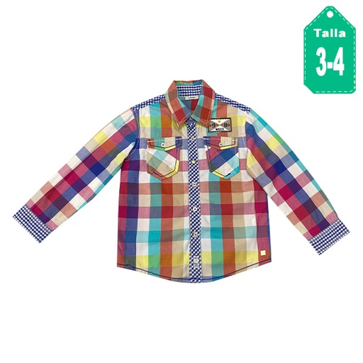 [5136] Camisa Mexx Cuadros- 3/4