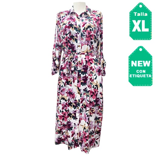 [5167] Vestido Chaus Floral- XL