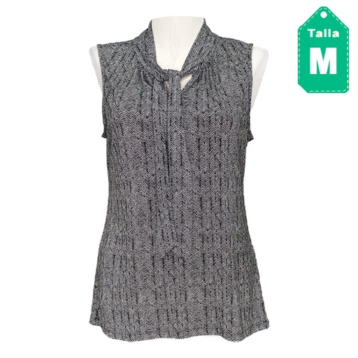 [5225] Blusa Banana Republic Negro y Blanco- M