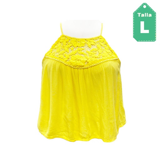 [5255] Blusa Forever21 Amarillo- L