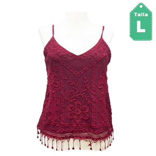 [5257] Blusa Forever21 Vinotinto- L