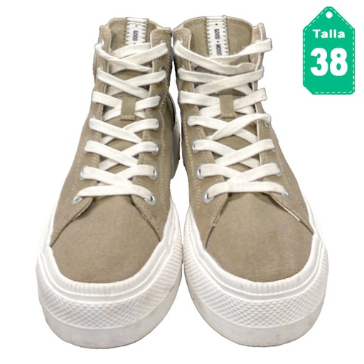 [5272] Botines Bershka Verde Oliva- 38