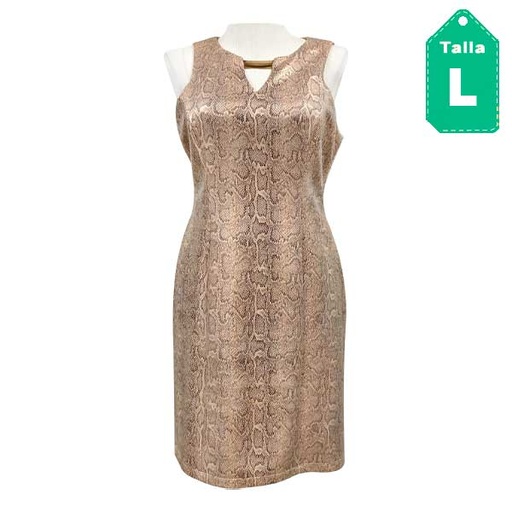 [5327] Vestido Vince Camuto Animal Print- L