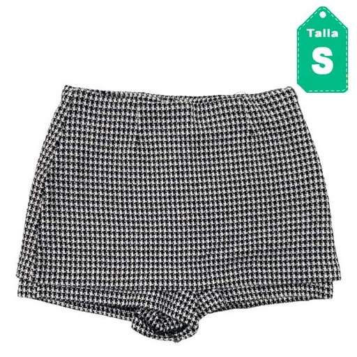 [5363] Falda Short Zara Cuadros- S