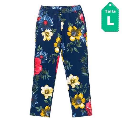 [5389] Pantalon Floral- L
