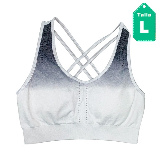 [5399] Top Deportivo Gris- L