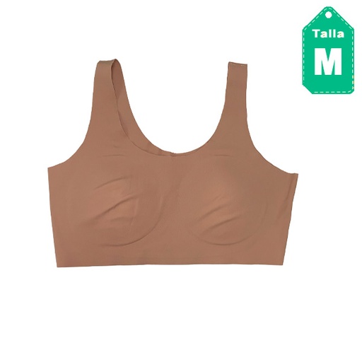 [5411] Top Sin Costura Marron Claro- M
