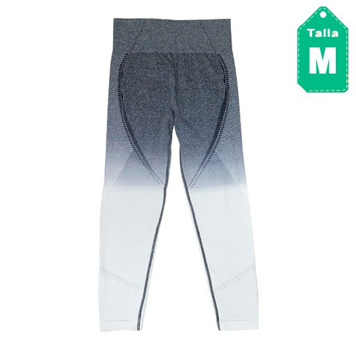 [5469] Leggins Gris y Blanco- M