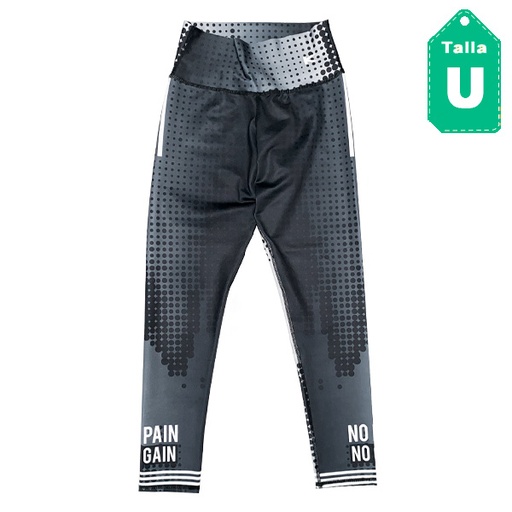 [5455] Leggins Kyrios Negro y Gris- Unica