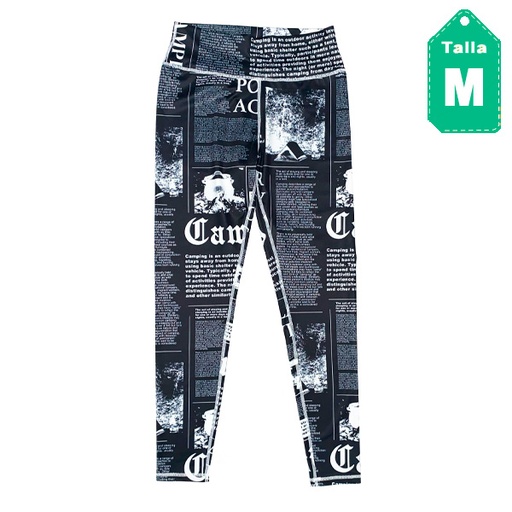 [5470] Leggins Shein Negro y Blanco- M