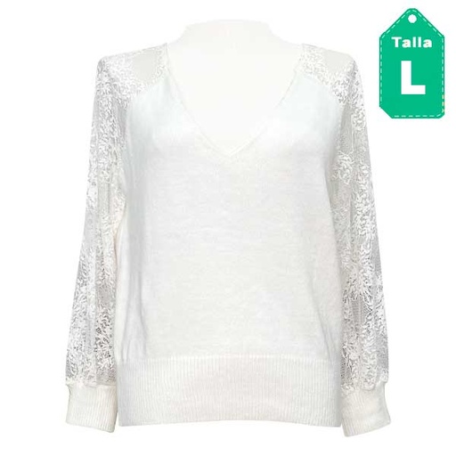 [5511] Sweater Marfil- L