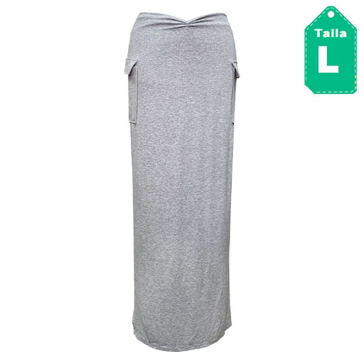 [5539] Falda Shein Gris- L