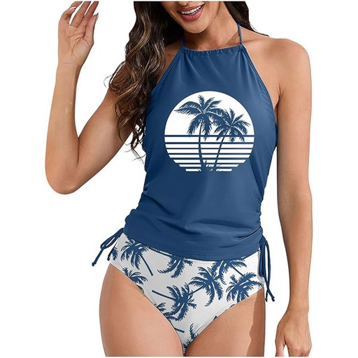 [5557] Traje de Baño Shein Palmas- L