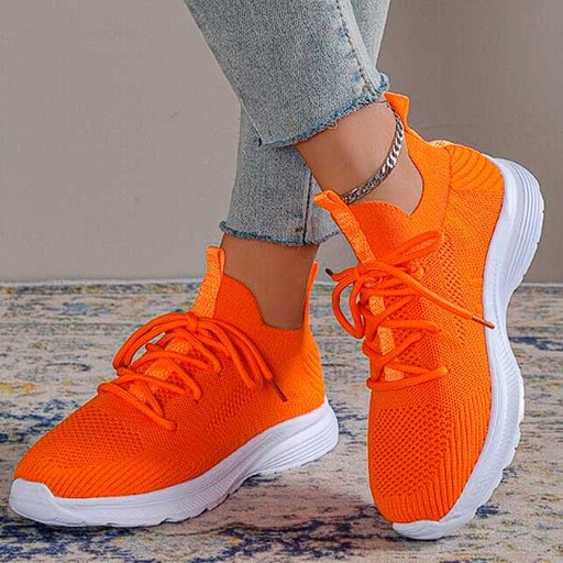 [5563] Zapatos Deportivos Naranja- 40