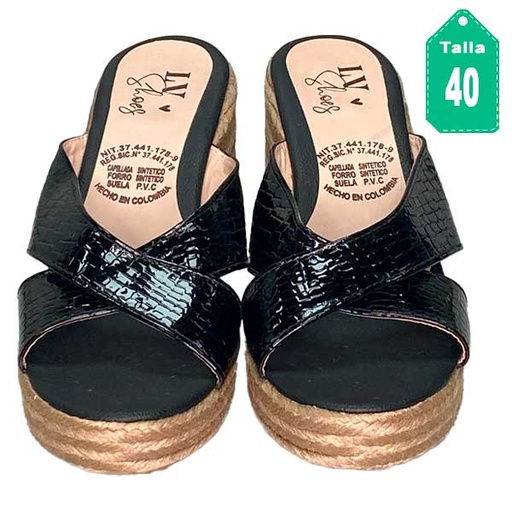 [5606] Sandalias Love Shoes Negro- 40