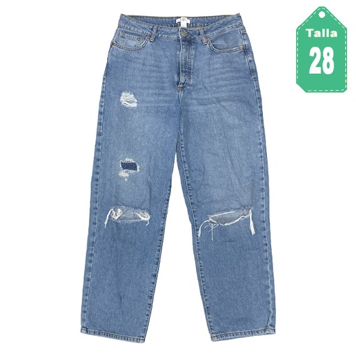 [5790] Mom Jeans Forever21 Prelavado- 28