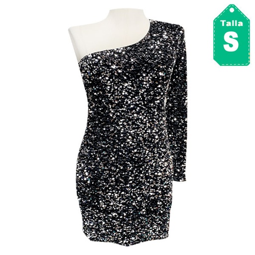 [5762] Vestido Shein Lentejuelas- S