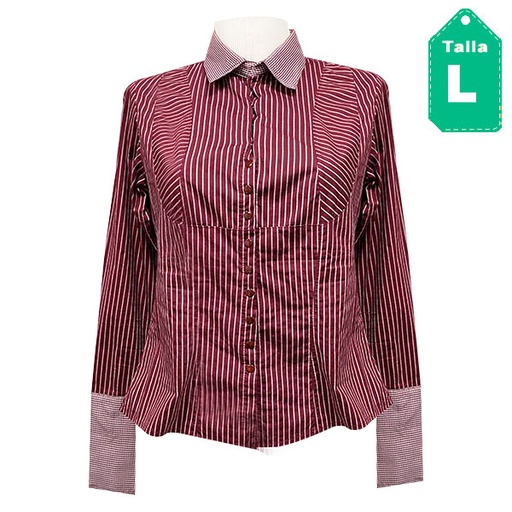 [5750] Camisa Vestir´s Lineas- L