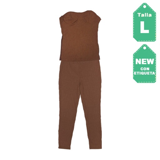 [5748] Conjunto Shein Marron- L