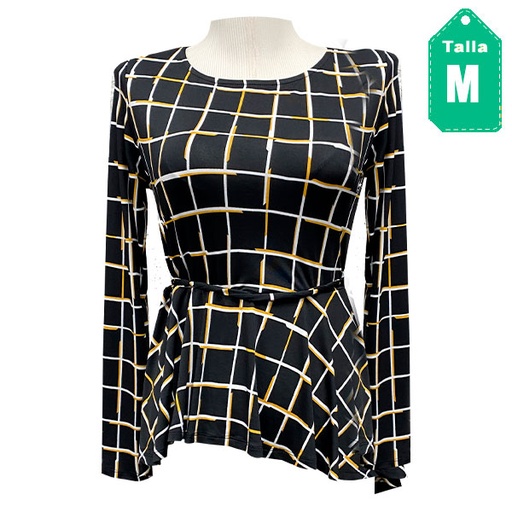 [5747] Blusa Active USA Cuadros- M