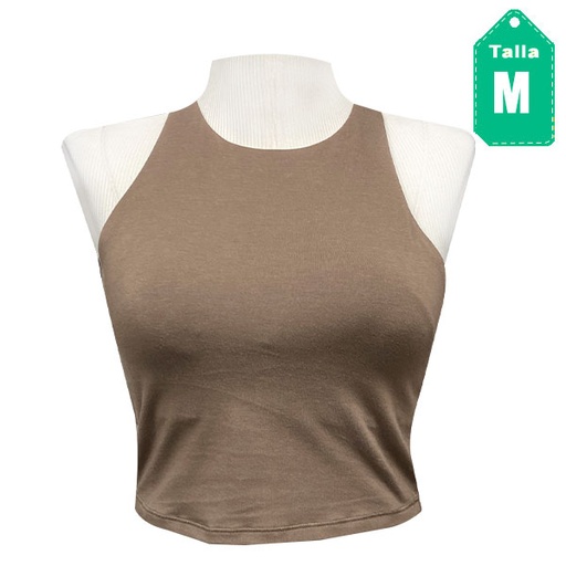 [5744] Crop Top Old Navy Marron Claro- M