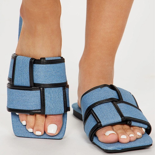 [5716] Sandalia Shein Azul Claro y Azul Oscuro- 40
