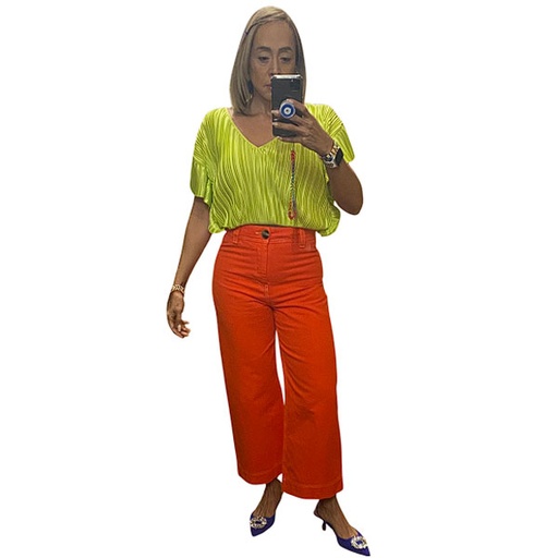 [5854] Pantalon Zara Naranja-26