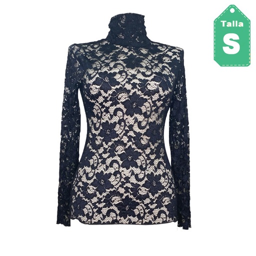 [5874] Blusa Ticket Negro- S