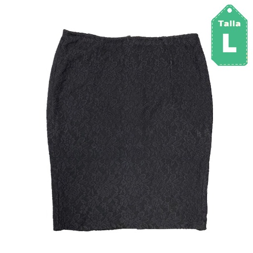 [5872] Falda Zara Negro- L