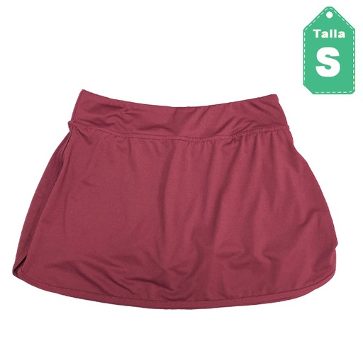[5918] Falda Short I Believe Vinotinto- S