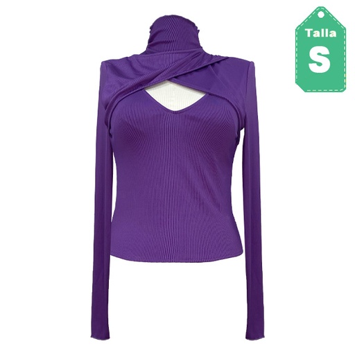 [5928] Blusa Zara Morado- S
