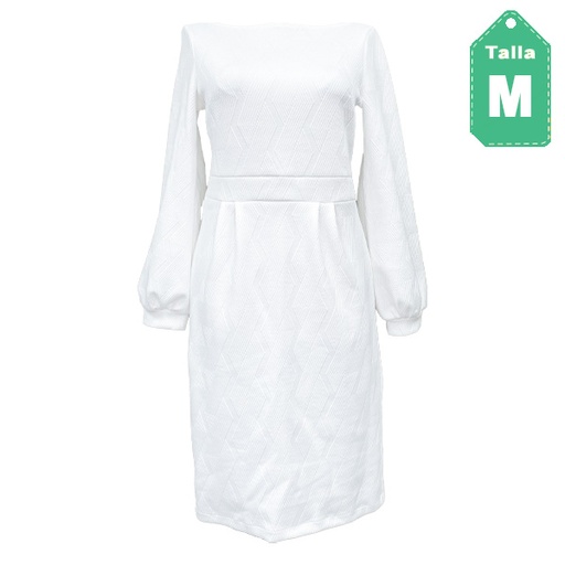 [5941] Vestido Blanco- M