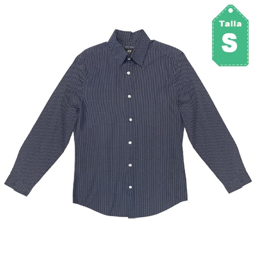 [5949] Camisa HyM Lunares- S